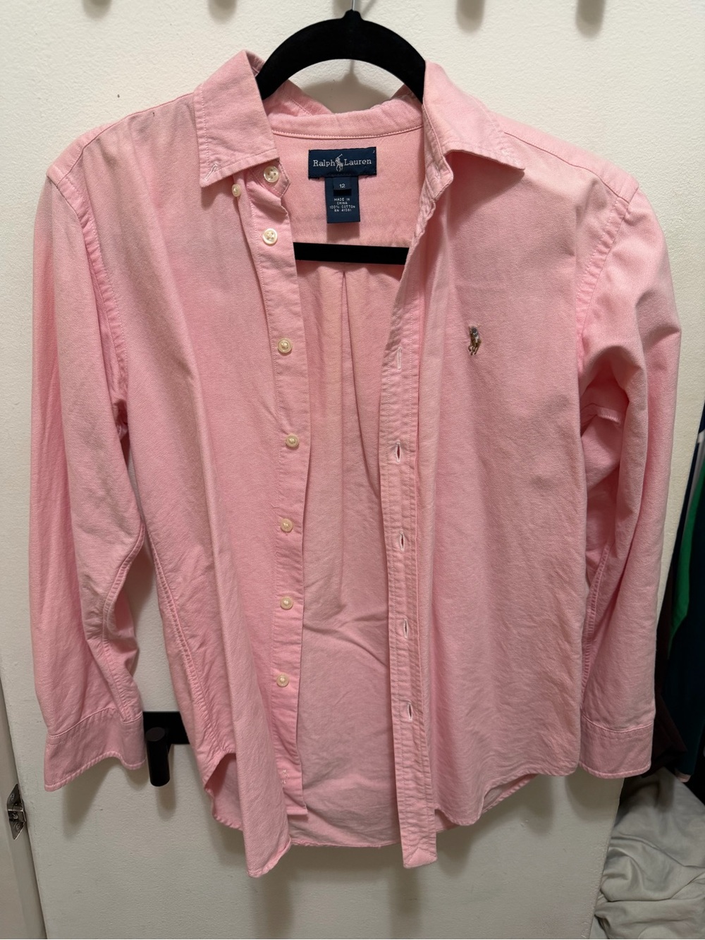 Ralph Lauren Pink Button-Down Oxford Shirt